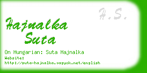 hajnalka suta business card